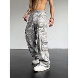 Straight Slimming Draping High Street Pants American Street