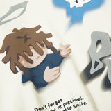 Fashion Cartoon Printed Hoodie Men